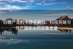 白糖产业的卡脖子挑战，科技突破与供应链安全的双重考量