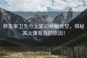 胖东来卫生巾上架10秒被抢空，揭秘其火爆背后的原因！