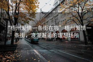 “梧州爱情一条街在哪”梧州爱情一条街，浪漫邂逅的理想场所