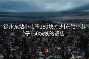 徐州东站小巷子150块:徐州东站小巷子150块钱的饭店