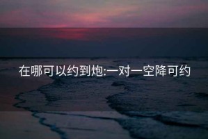 在哪可以约到炮:一对一空降可约