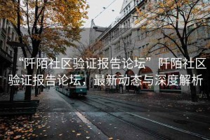 “阡陌社区验证报告论坛”阡陌社区验证报告论坛，最新动态与深度解析