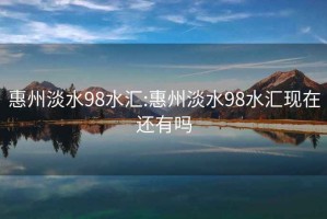 惠州淡水98水汇:惠州淡水98水汇现在还有吗