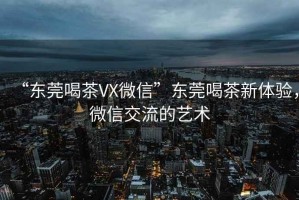 “东莞喝茶VX微信”东莞喝茶新体验，微信交流的艺术