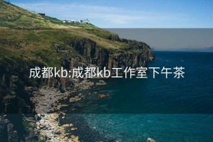 成都kb:成都kb工作室下午茶