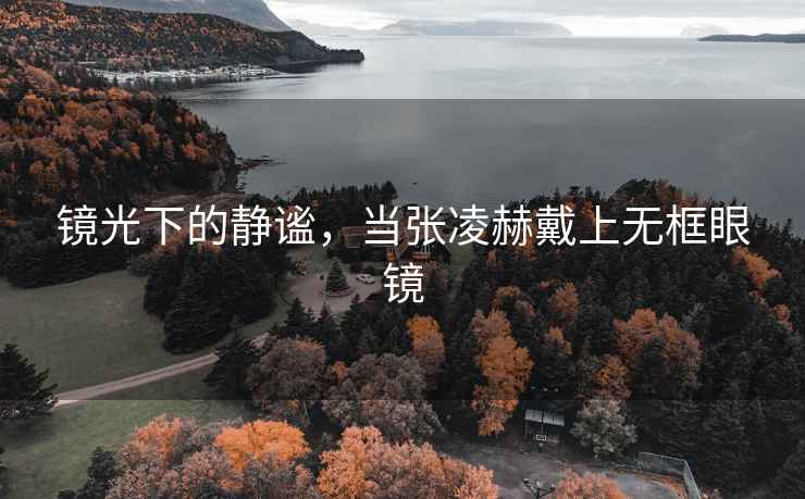 镜光下的静谧，当张凌赫戴上无框眼镜