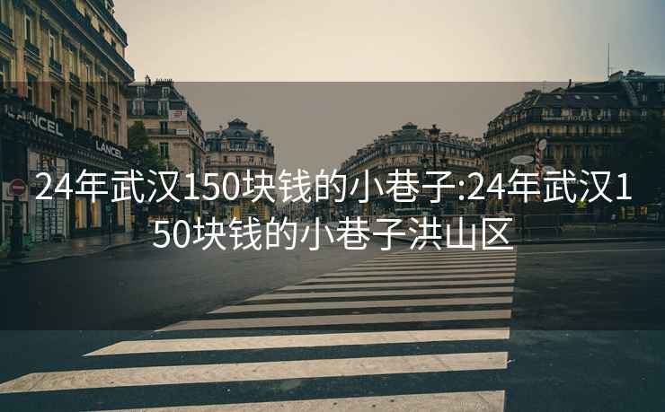 24年武汉150块钱的小巷子:24年武汉150块钱的小巷子洪山区