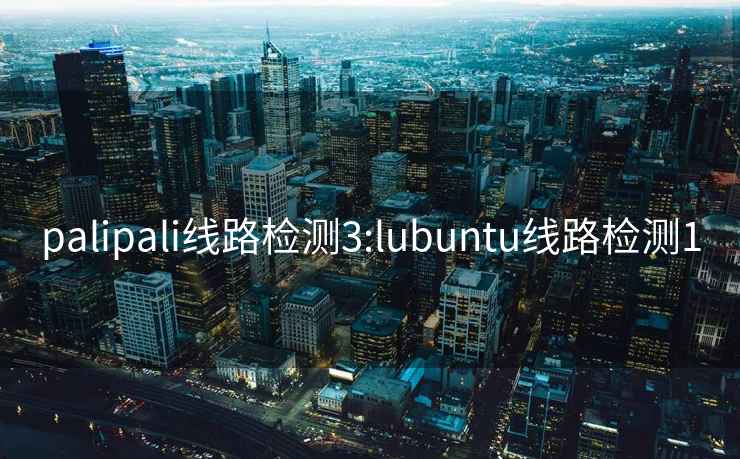 palipali线路检测3:lubuntu线路检测1