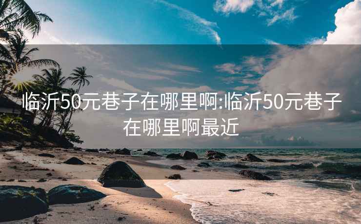 临沂50元巷子在哪里啊:临沂50元巷子在哪里啊最近