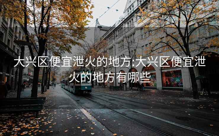 大兴区便宜泄火的地方:大兴区便宜泄火的地方有哪些