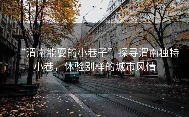 “渭南能耍的小巷子”探寻渭南独特小巷，体验别样的城市风情