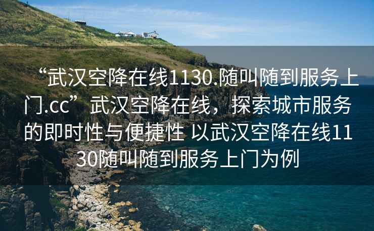 “武汉空降在线1130.随叫随到服务上门.cc”武汉空降在线，探索城市服务的即时性与便捷性 以武汉空降在线1130随叫随到服务上门为例